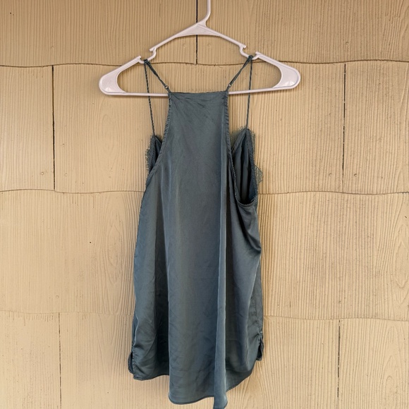 Wishlist Apparel Blue Satin Flirty Tank - Picture 4 of 5